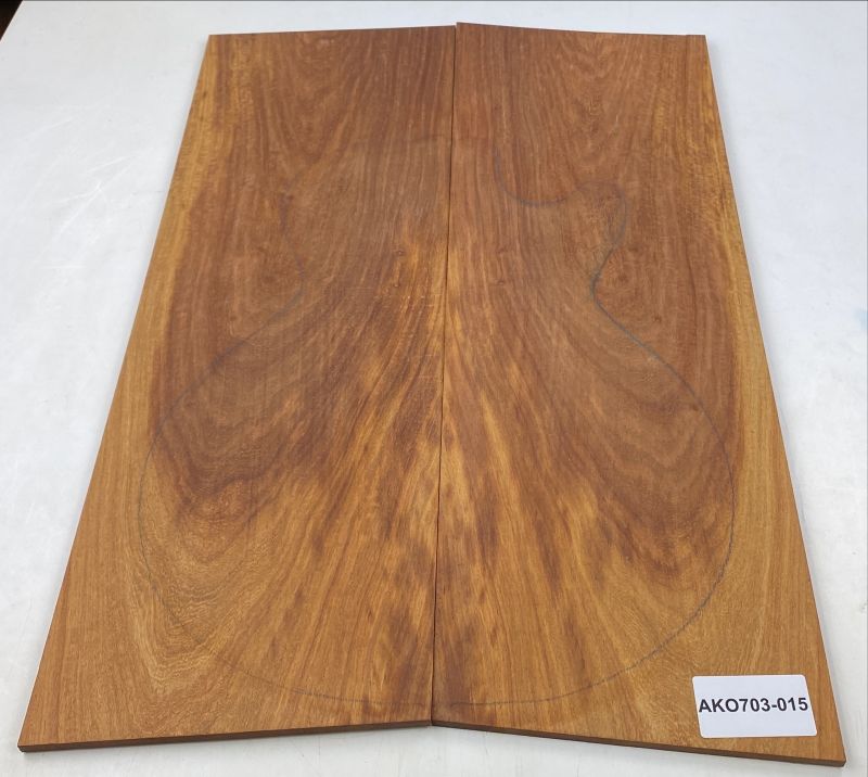 Top African Koa 8mm, 2-pcs. Unique Piece #015